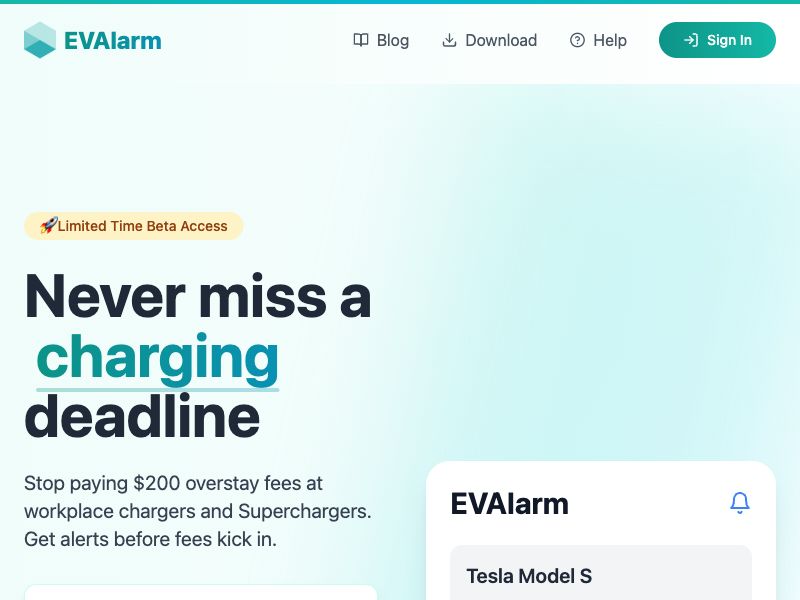 EVAlarm Screenshot