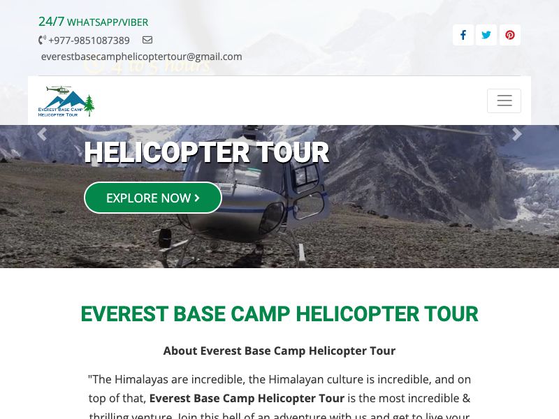 Everest Base Camp Helicopter Tour