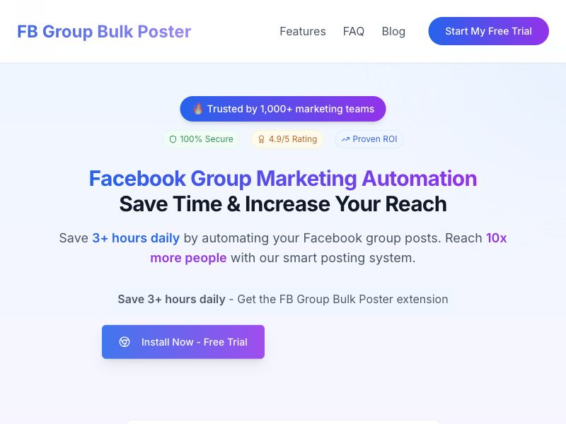 FB Group Bulk Poster