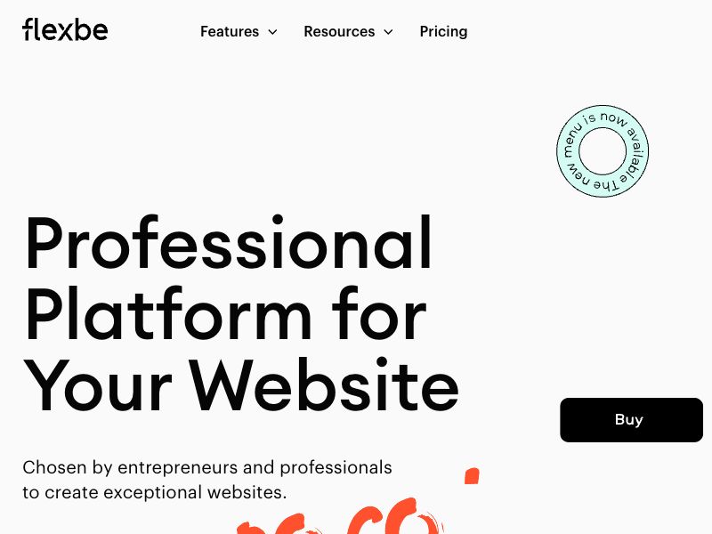 Flexbe Screenshot