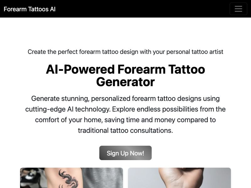 Forearm Tattoos AI