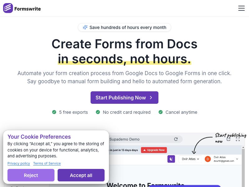 Formswrite Screenshot