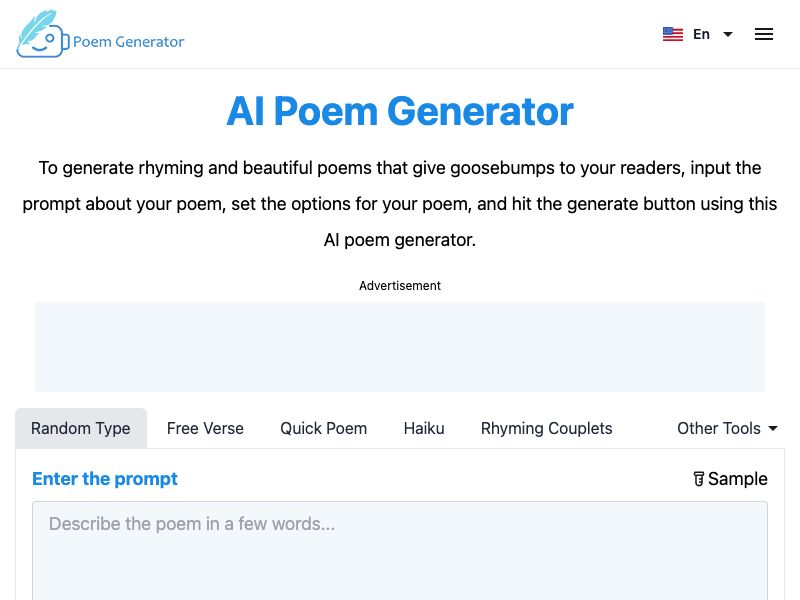 Free AI Poem Maker Online