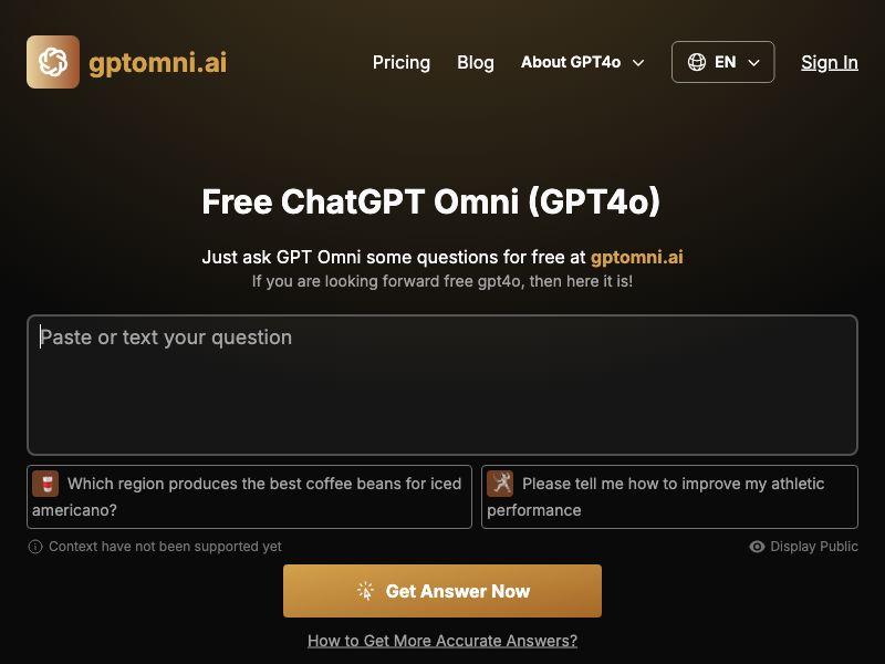 Free ChatGPT Omni Screenshot