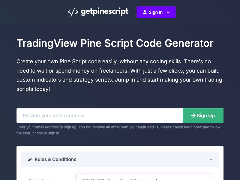 GetPineScript Screenshot