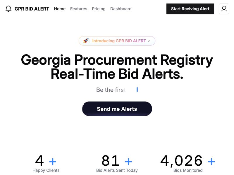GPR BID ALERT