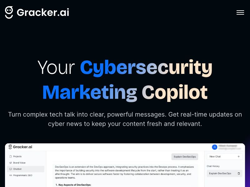 GrackerAI Copilot Screenshot