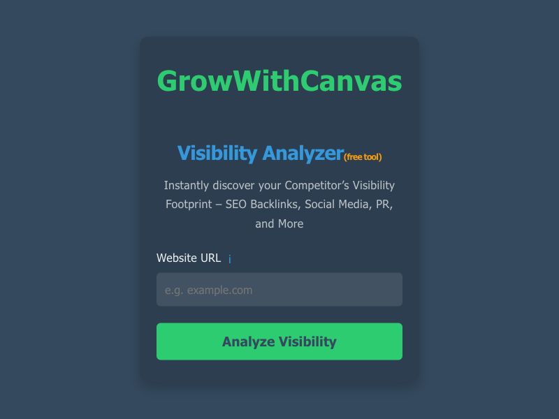 GrowWithCanvasVisibility-Analyzer Screenshot