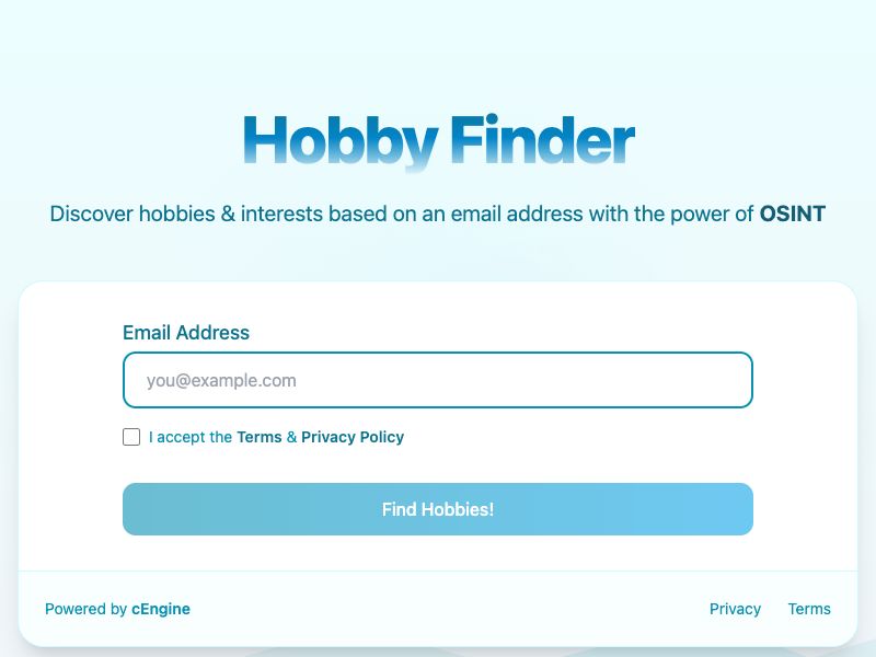 Hobby Finder