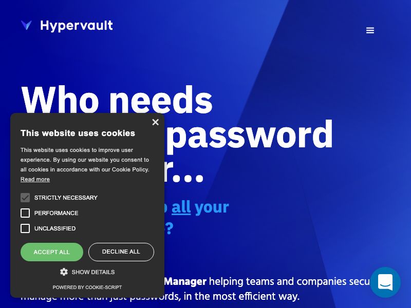 Hypervault.co Screenshot