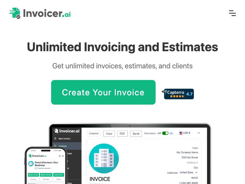 Invoicer.ai Screenshot