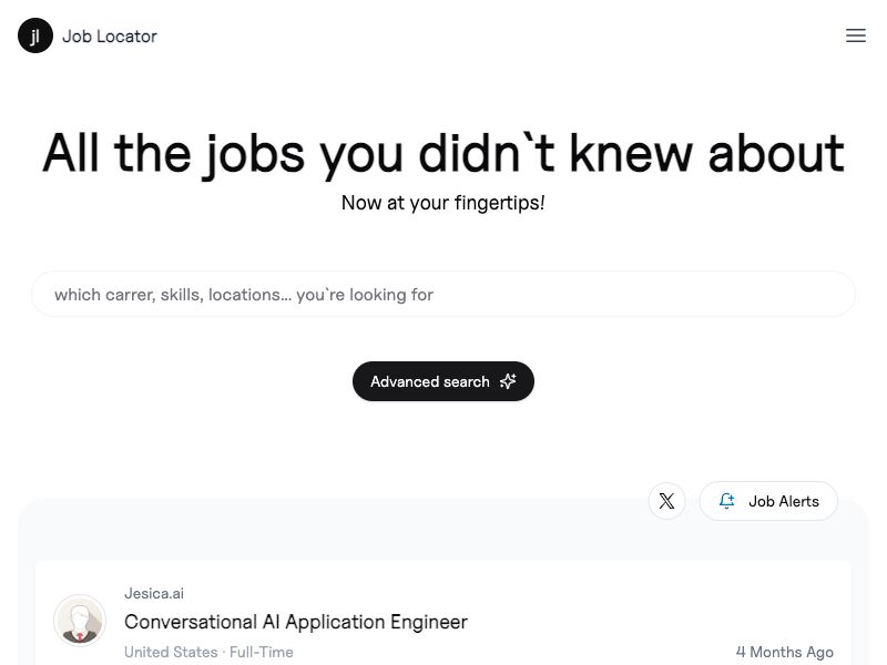 Job Locator Screenshot