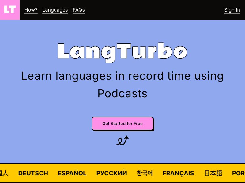 LangTurbo Screenshot