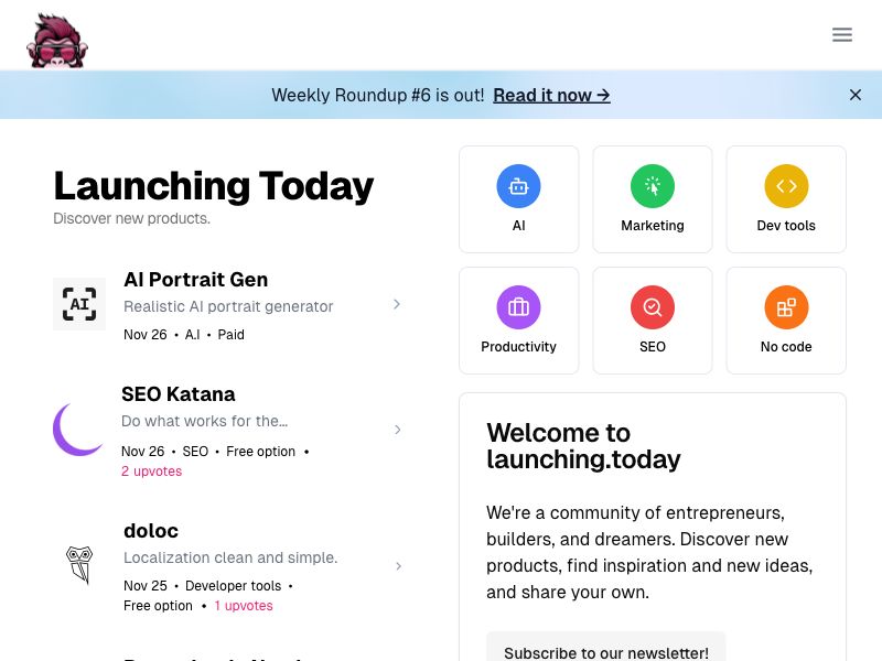 Launching Today Screenshot