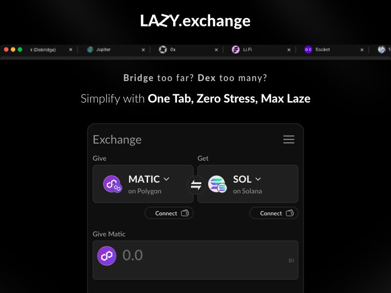 Lazy Exchange Screenshot
