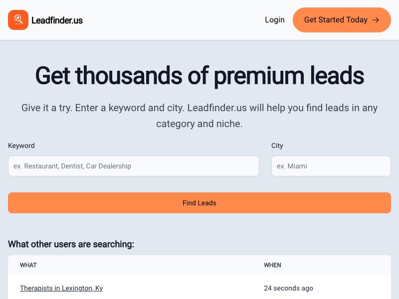 Leadfinder.us