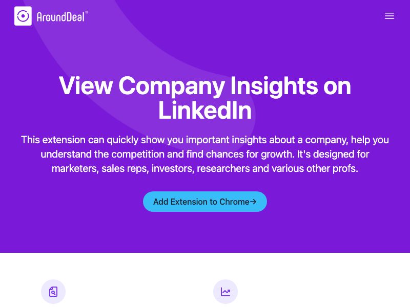 LinkedIn Company Insights by AroundDeal