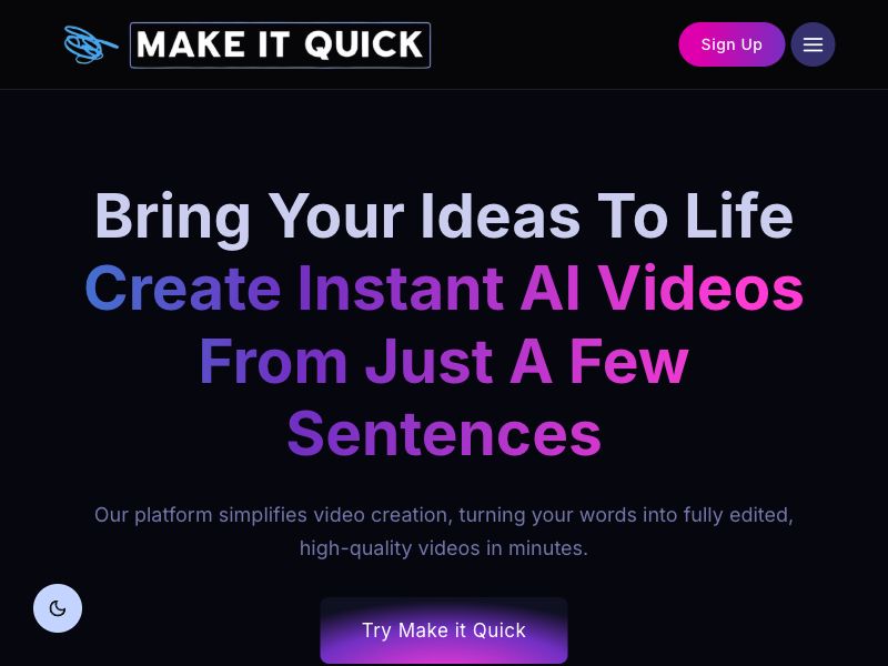Make It Quick Screenshot