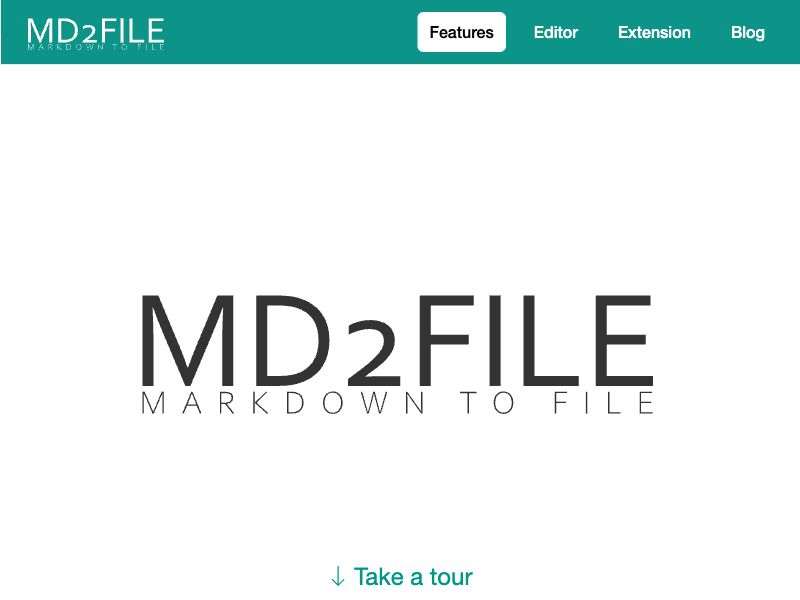 MD2FILE Screenshot
