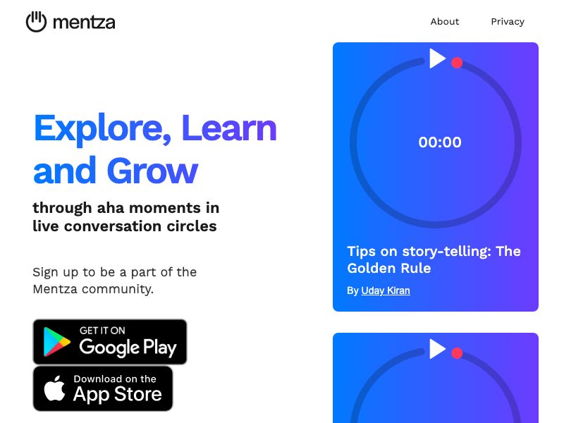 Mentza Screenshot