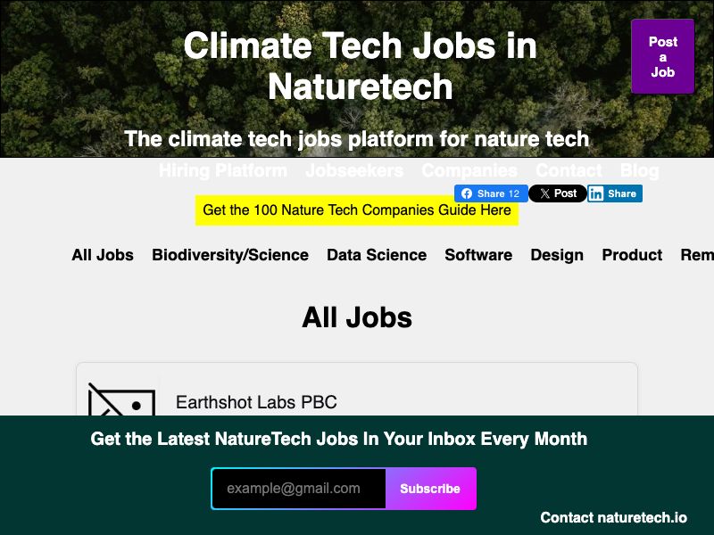 Nature Tech Jobs