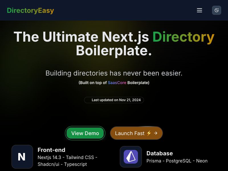 nextDirectory Screenshot