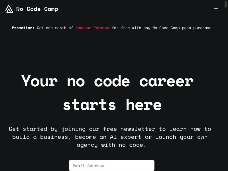 No Code Camp