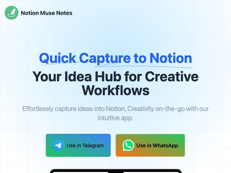 Notion Muse Notes Screenshot