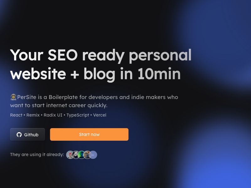 π§βπ PerSite Screenshot