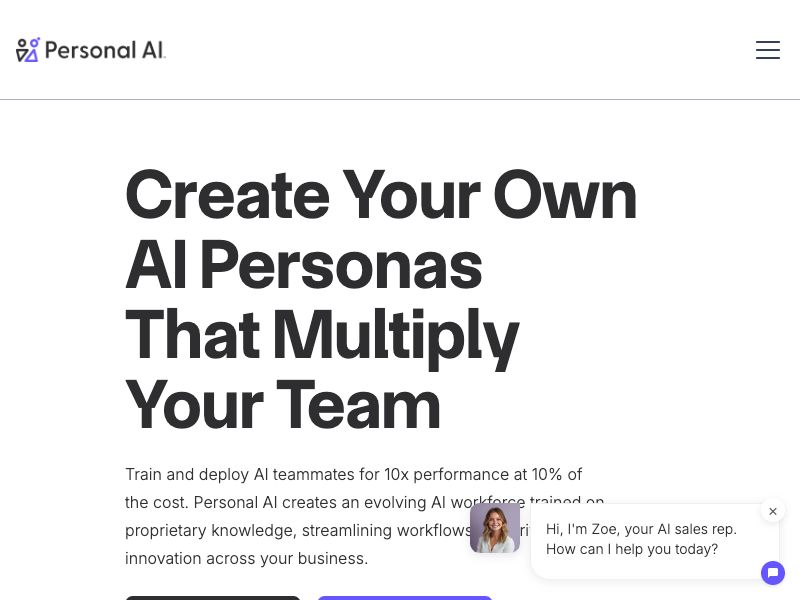 Personal AI Screenshot