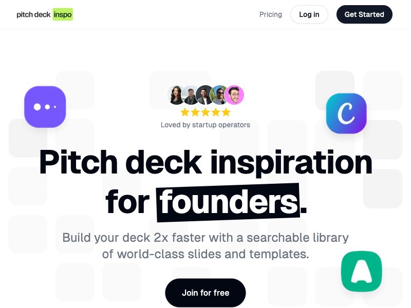 Pitch Deck Inspo