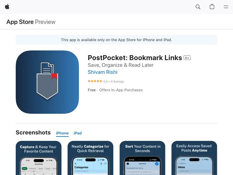 PostPocket Screenshot