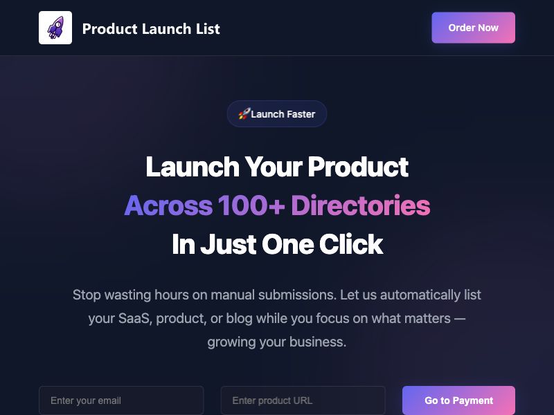 Product Launch List