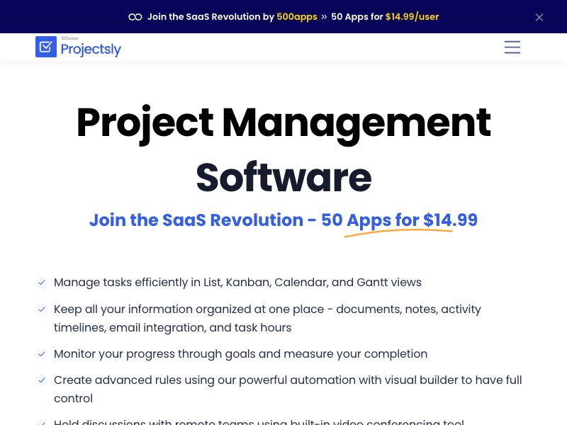 Projectsly Screenshot