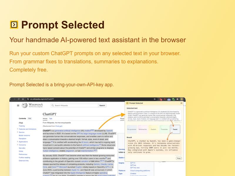 Prompt Selected