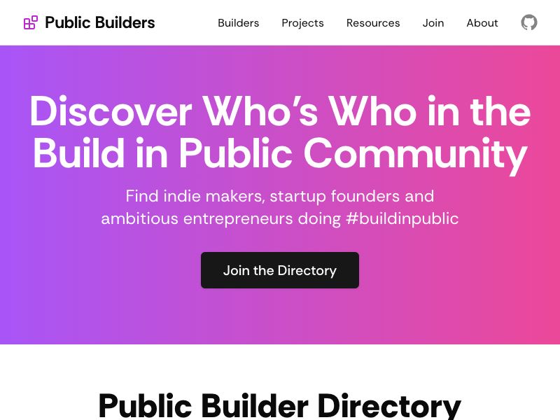 Public Builders Screenshot