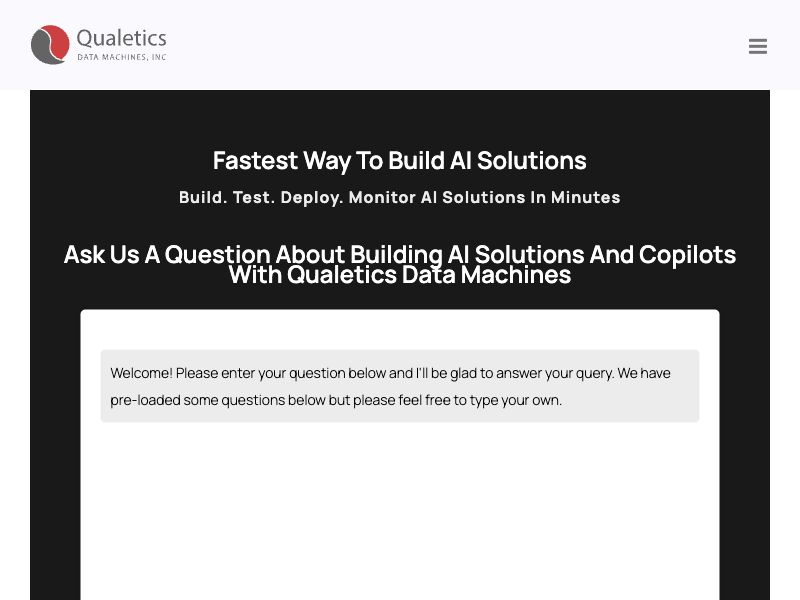 Qualetics Data Machines Screenshot