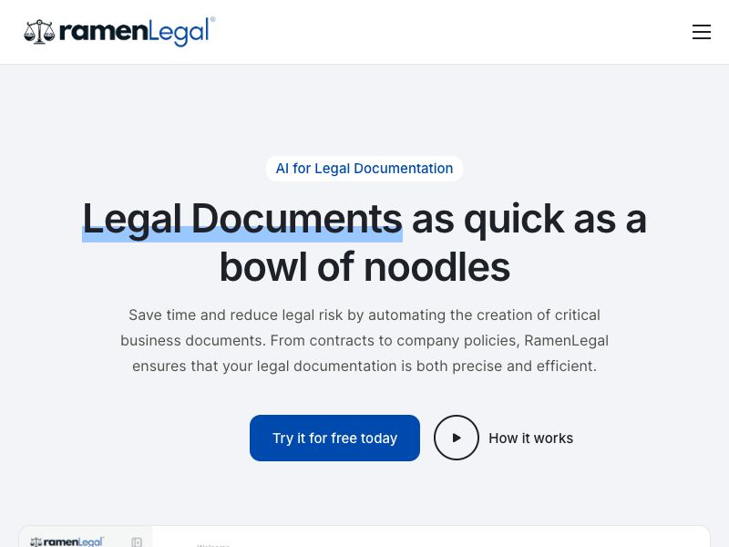 RamenLegal Screenshot