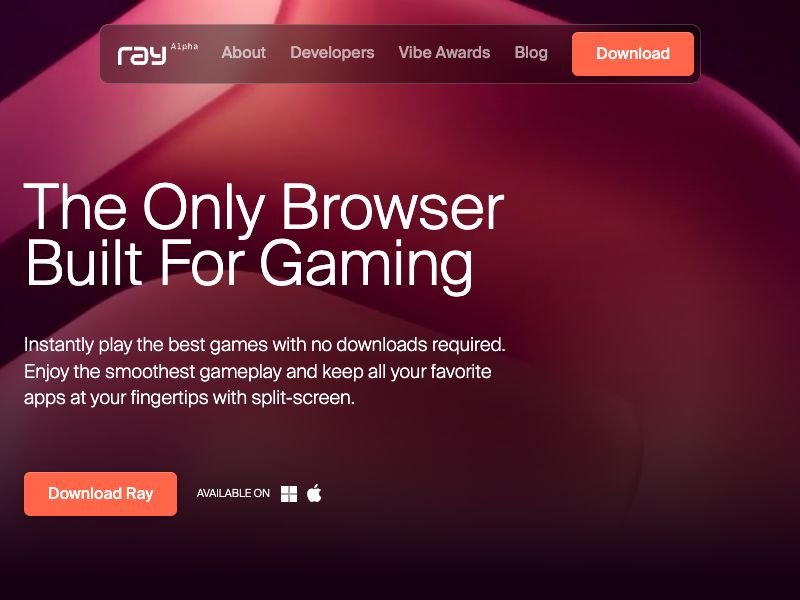 Ray Browser Screenshot