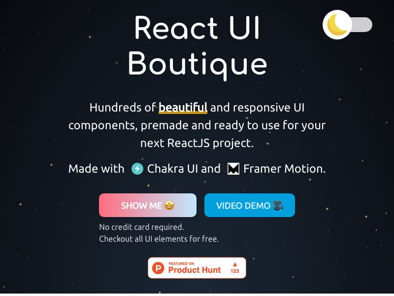 React UI Boutique