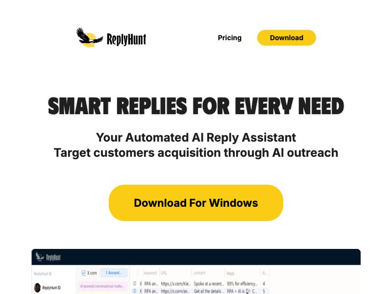 ReplyHunt Screenshot