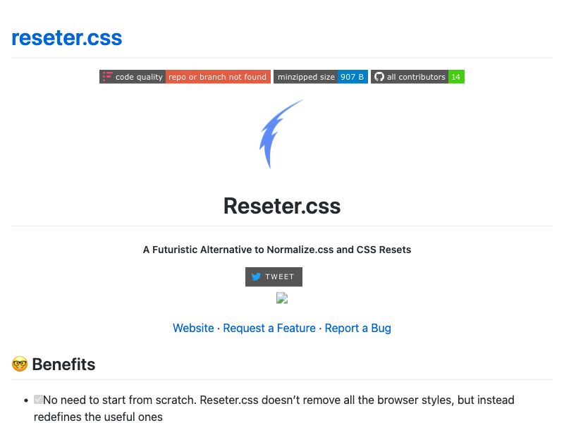 Reseter.css