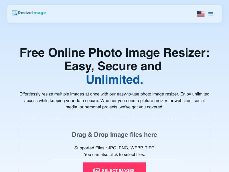 Resize Image Screenshot
