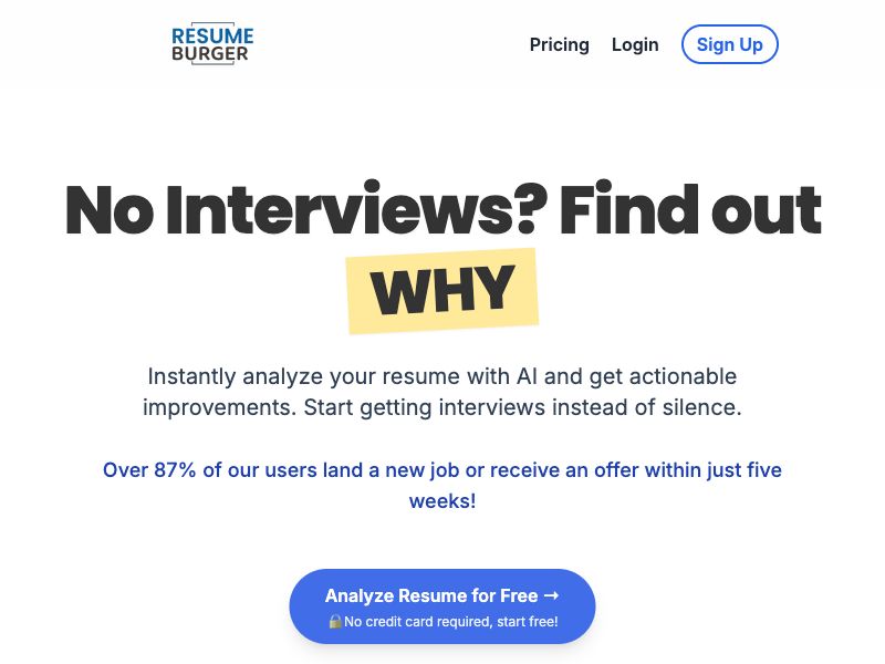 ResumeBurger Screenshot