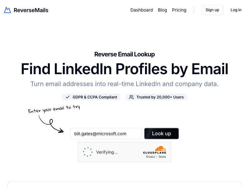 ReverseMails Screenshot