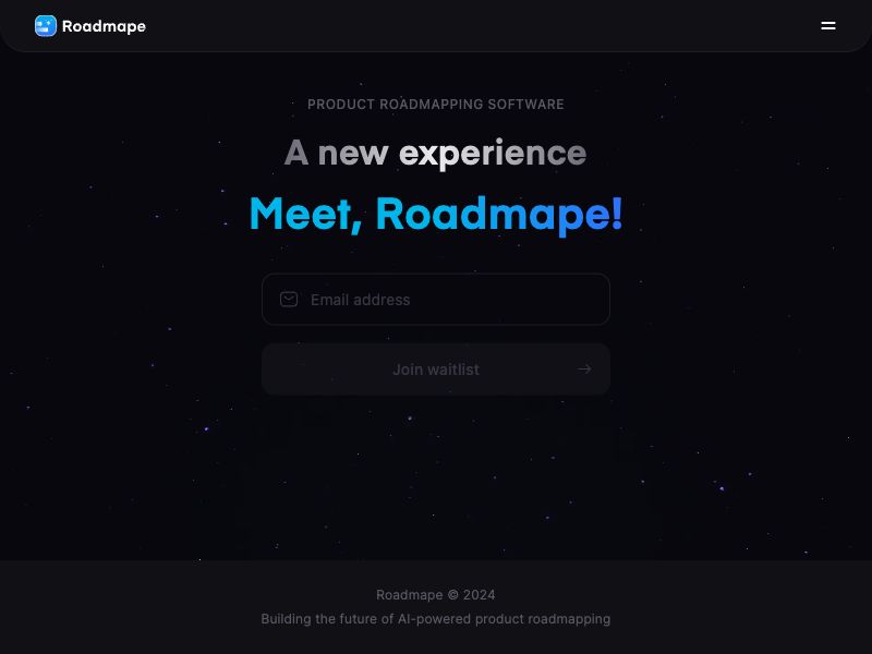 Roadmape Screenshot