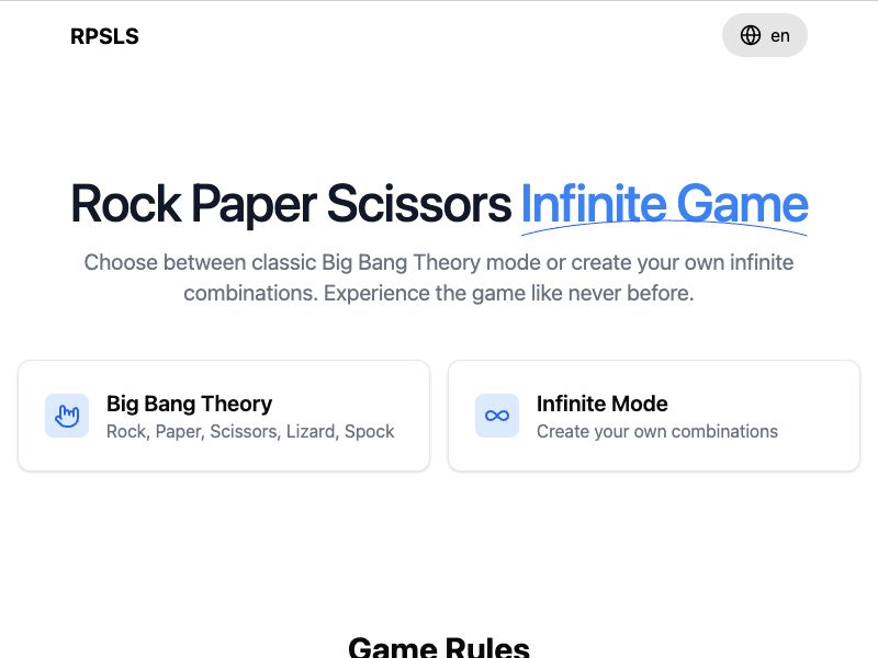 RPS infinite