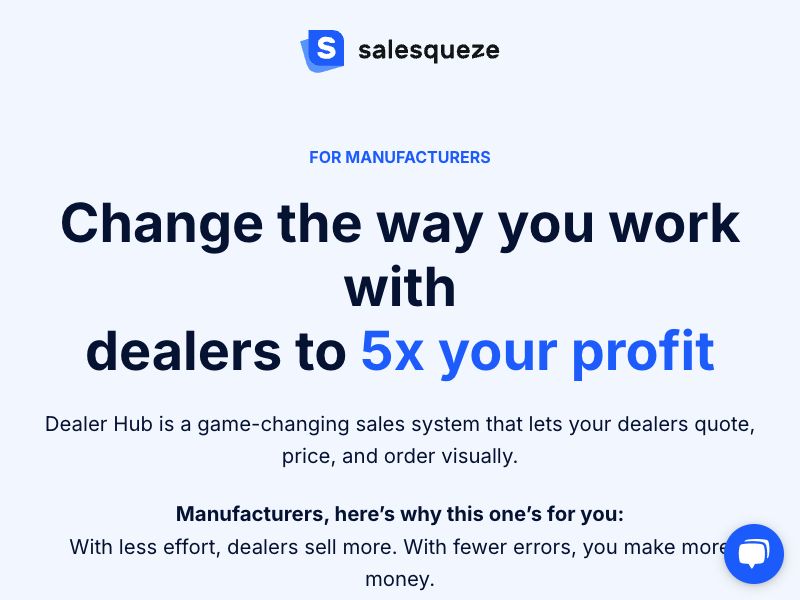 SaleSqueze Dealer Hub Screenshot