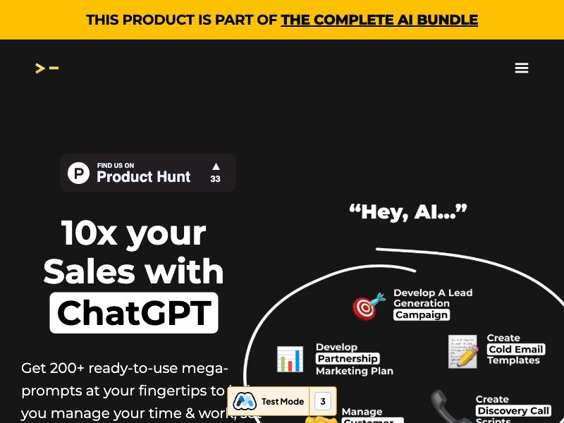 Sales Mega Prompts Screenshot
