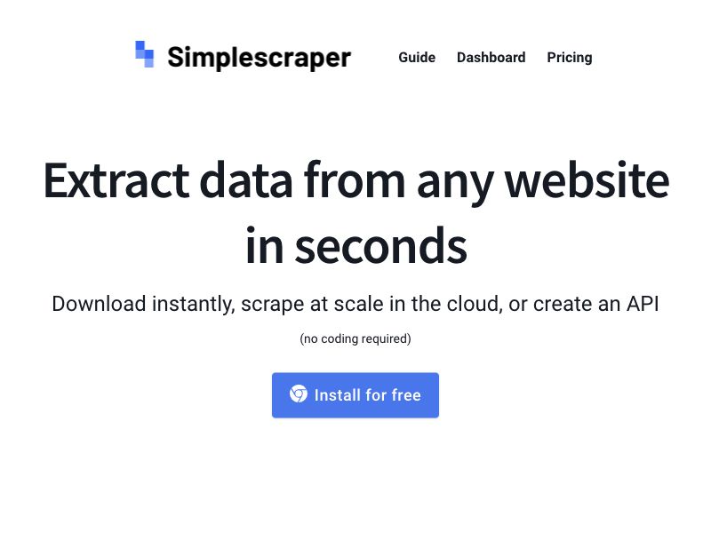 Simplescraper